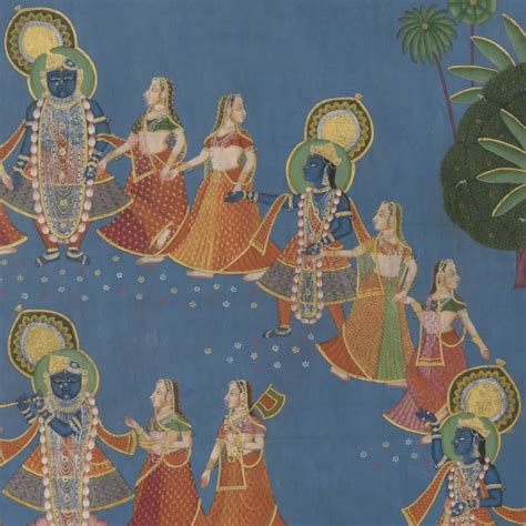 5x6 feet Authentic Jaipur Painting Shreenath ji Raas Leela | SHOBITAM ...