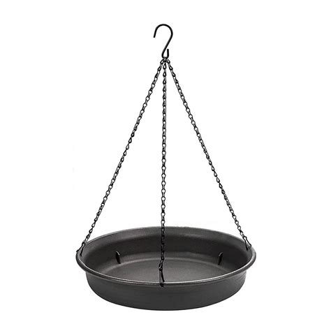 Durable Hanging Bird Feeder Tray with Chain, Weather-Resistant Metal ...