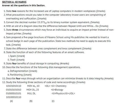 KCSE Computer Answers 的图像结果