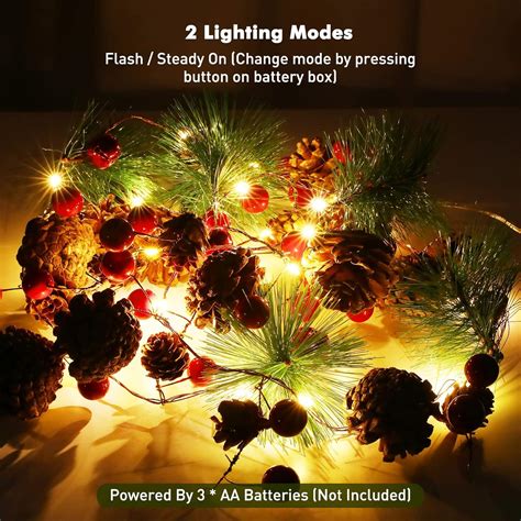 Image result for Pine Cone LED String Lights
