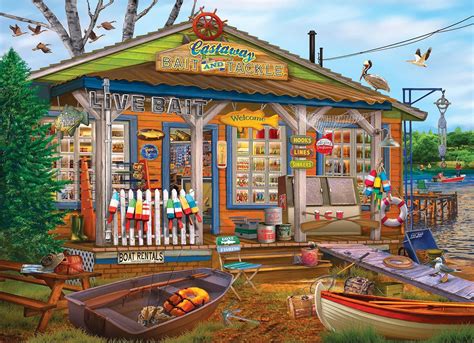 Amazon.com: RoseArt - Chris Bigelow - Castaway Bait and Tackle - 1000 ...