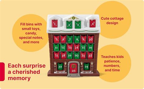 Amazon.com: Step2 My First Advent Calendar, Kids Interactive Christmas ...