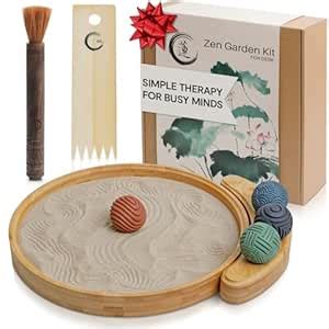ENSO - Japanese Zen Garden Kit for Desk - Sand Garden Tools and ...