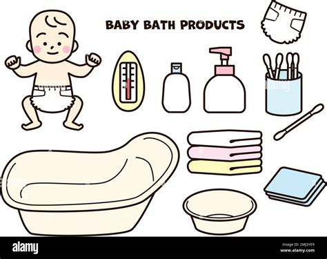 Baby bath temperature Stock Vector Images - Alamy