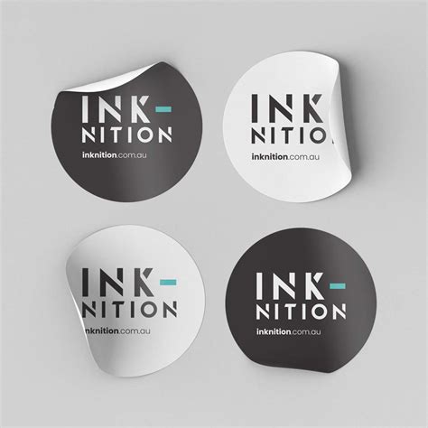 Order Custom Ink Stickers, Wholesale Price | ZEE Custom Boxes