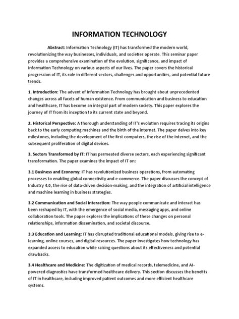 Information Technology PDF 的图像结果