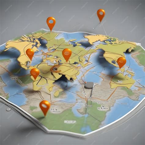 3D Map Pin with Line Icon 的图像结果