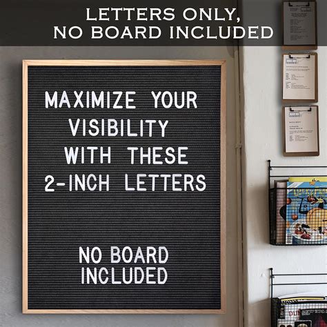 MAINEVENT Letter Board Plastic Letters Set 2 Inch, Letter India | Ubuy