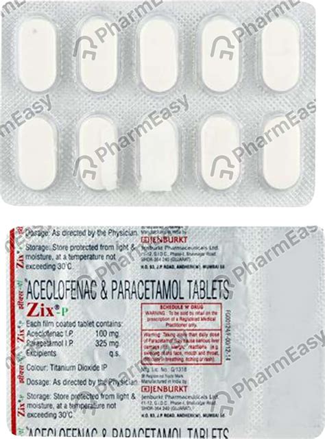 Zix P Strip Of 10 Tablets: Uses, Side Effects, Price & Dosage | PharmEasy
