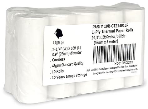 10pk Poynt Smart Payment Terminal Thermal Paper Rolls (2.25in-x-16ft ...