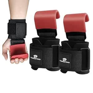 Buy Lifting Hooks for Weight Lifting: Weightlifting Hooks Wrist Straps ...