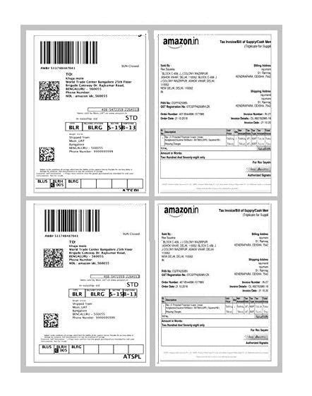 Llika Easyship Sticky Shipping Label Normal Matt Finish- Any Printer A4 ...