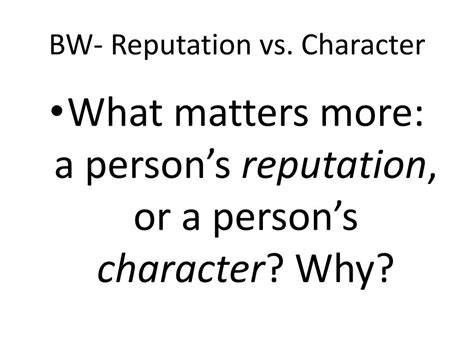 Character and Reputation 的图像结果
