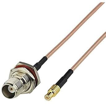 0.5ft 15cm Rf Coaxial Cable Connector TNC Female Nut O-Ring to MCX Plug ...