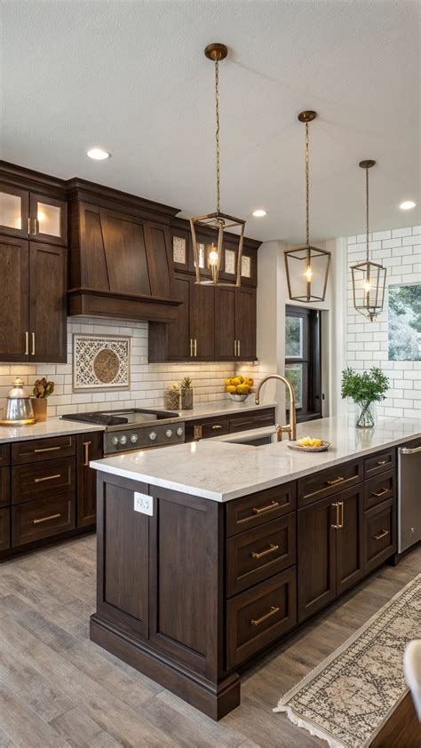 23 Dark Brown Kitchen Cabinet Ideas