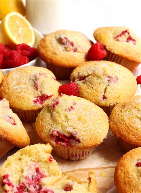Lemon Raspberry Muffins - Scientifically Sweet