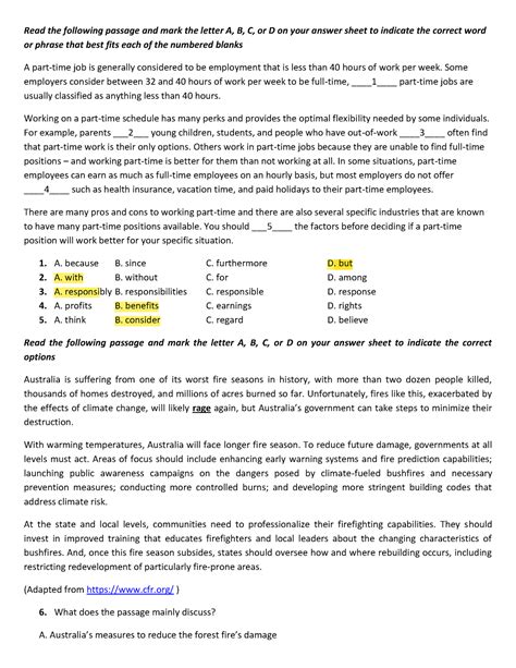 KT45 GE1 12 4 2022 - 2021-2022 - Read the following passage and mark ...