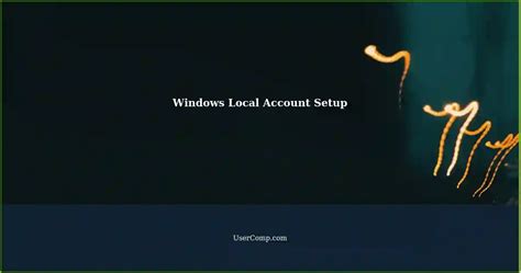 Windows 10 Local Account Setup 的图像结果