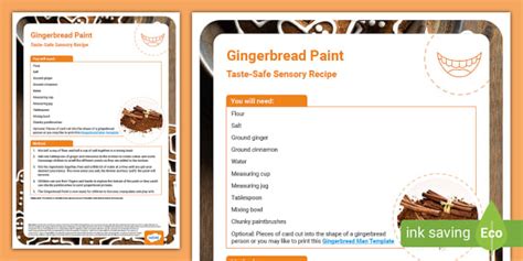Taste-Safe Gingerbread Paint Sensory Recipe (teacher made)
