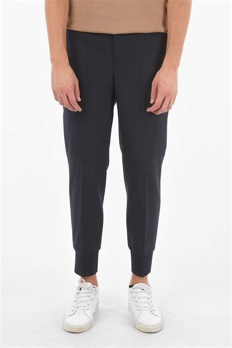 Neil Barrett Low Waist Slim Fit Pants with Ankle Cuff men - Glamood Outlet