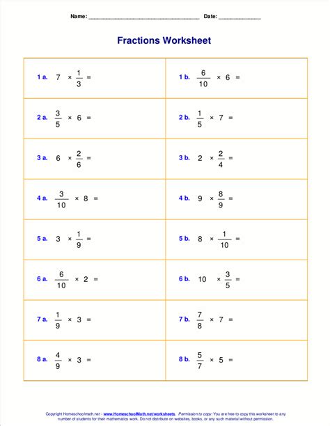 Image result for Fractions of Numbers Worksheets