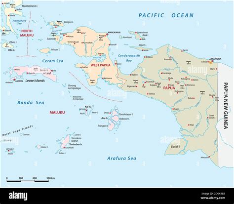 vector map of the Indonesian provinces of Papua and West Papua Stock Vector Image & Art - Alamy