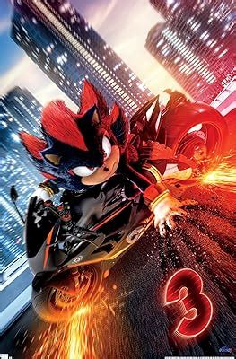 Trends International Sonic The Hedgehog 3 - Shadow Motorcycle One Sheet ...