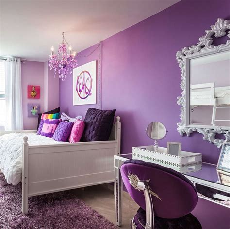 Purple And Silver Bedroom Decorating Ideas | Shelly Lighting