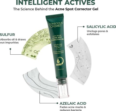 Conscious Chemist Rapid Relief Acne Spot Corrector Gel with 2% ...
