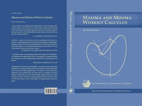 Buy Maxima and Minima Without Calculus: 6 (DOLCIANI MATHEMATICAL ...