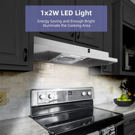 Snapklik.com : FIREGAS 30 Inch Range Hood Under Cabinet, Ducted ...