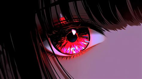 Crimson Gaze – Hypnotic Red Anime Eye Live Wallpaper