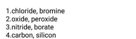 give two examples each of monovalent anion divalent anion trivalent ...