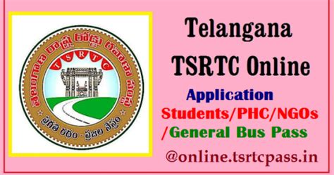 Apply Online for TSRTC Students/PHC/NGOs/General Bus Pass @online ...