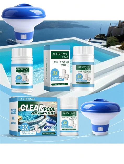 Swimming Pool Chlorine Cleaning Tablets, Rapid Dissolving Swimming Pool ...