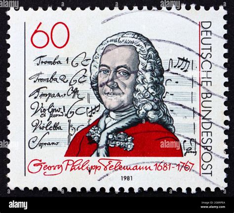GERMANY - CIRCA 1981: a stamp printed in the Germany shows Georg ...