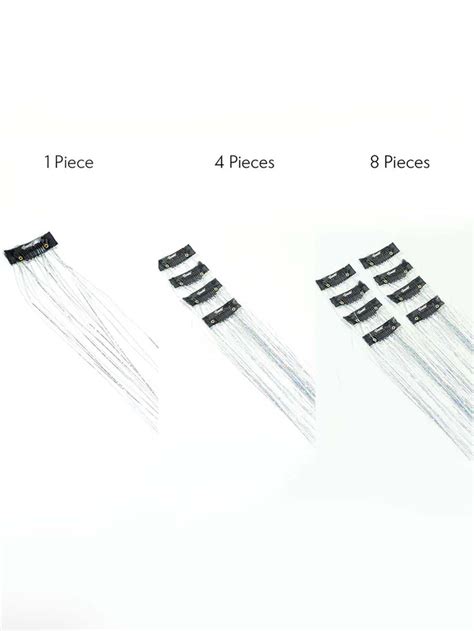 Silver | Clip-In Hair Tinsels
