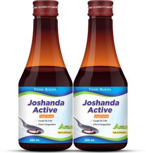 Vedic Roots Ayurvedic Cough Syrup Joshanda for Dry, Wet Cough & Mucus ...