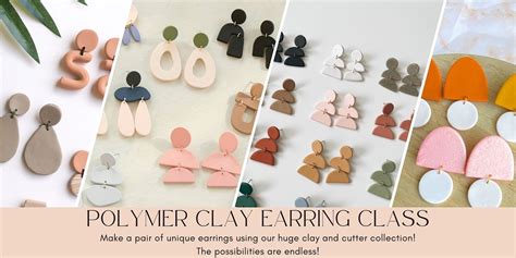 Polymer Clay Earring Class | Make Your Own Pair or Polymer Clay ...