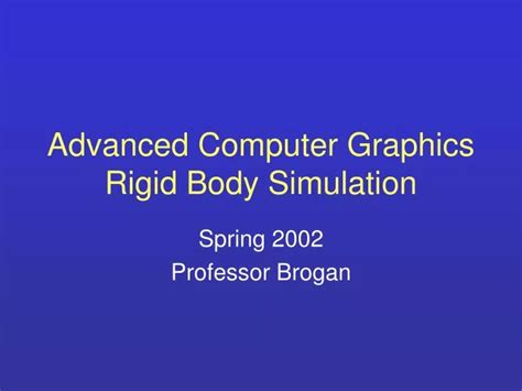 Simulation in Computer Graphics 的图像结果