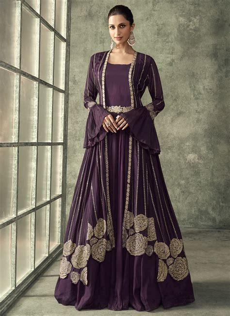 Best Purple Floor Length Dress For Home Style