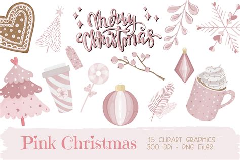 Free Pink Christmas Clip Art, Download Free Pink Christmas Clip Art png ...