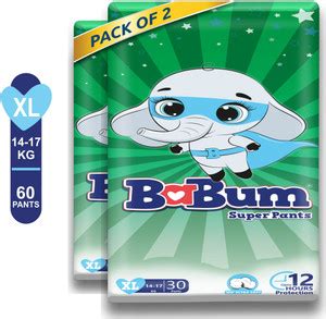 Babum Super Premium Diaper Pants | upto 12hrs Absorption | Extra Large ...