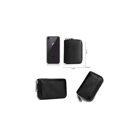 Buy Meowoo Credit Card Holder RFID Blocking Genuine Leather Mini Credit ...