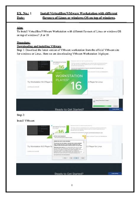 CCS335 Cloud Computing Manual Final - EX. No.: 1 Install VirtualBox ...