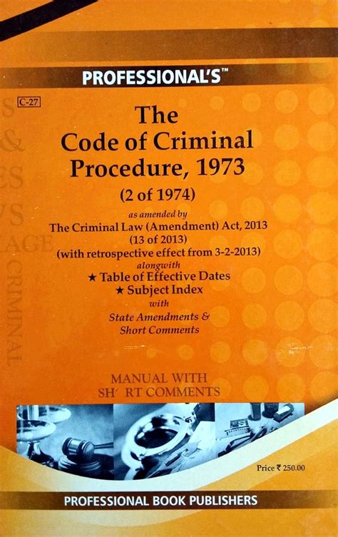 Buy The Code of Criminal Procedure, 1973 as amended by the Criminal Law ...