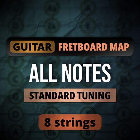 Image result for 8 String Guitar Fretboard Notes