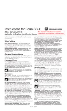 Instructions for Form SS-4 - Blank Fillable Template | Fill Out, Print ...