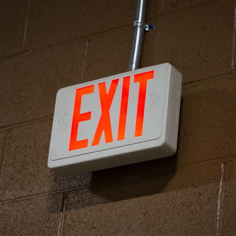 Image result for Red LED Exit Sign