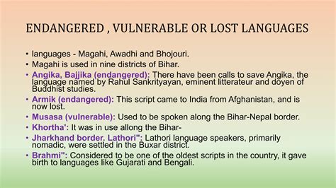 The Endangered And Extinct Languages Of India.pptx